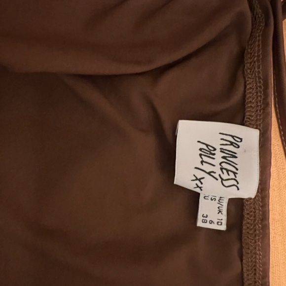 Princess Polly Karla Brown Jumpsuit Size 6 - Picture 8 of 10